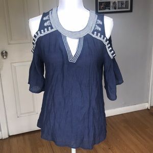 Cold shoulder blouse